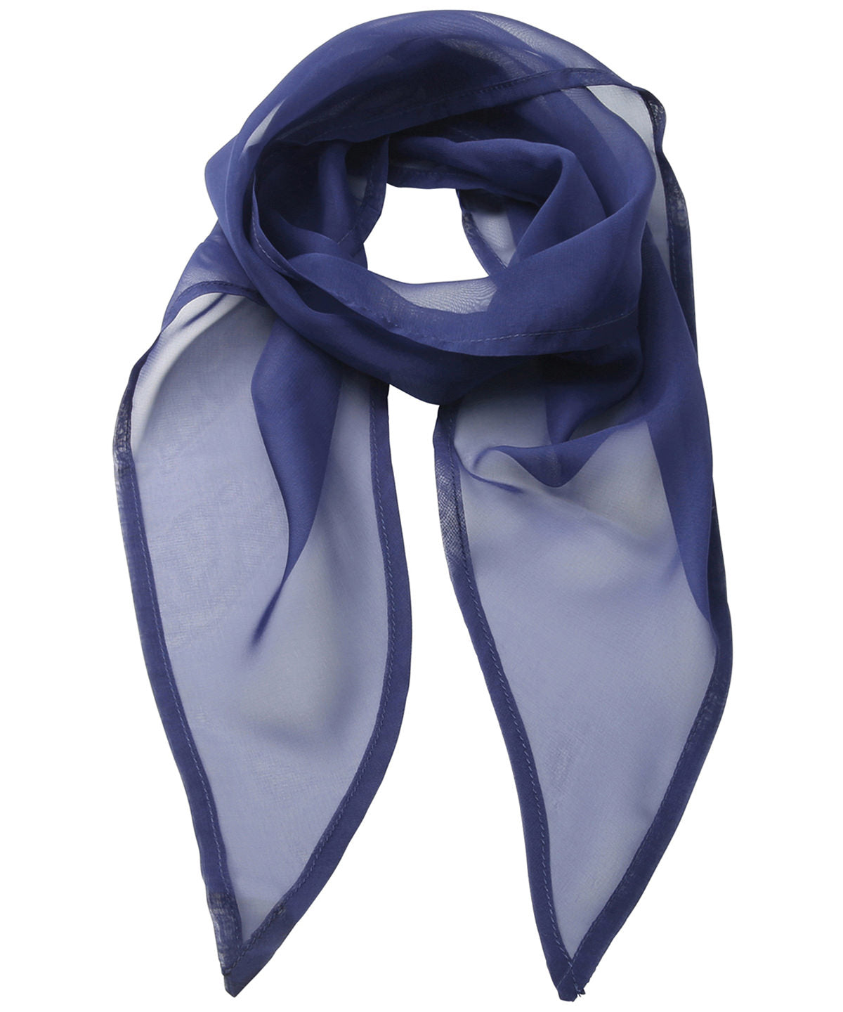 'Colours' Chiffon scarf - Marine Blue