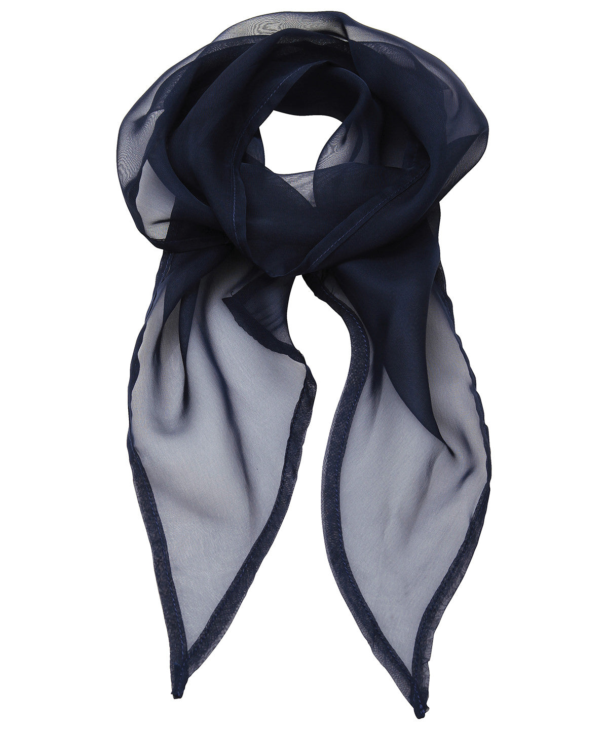 'Colours' Chiffon scarf - Navy