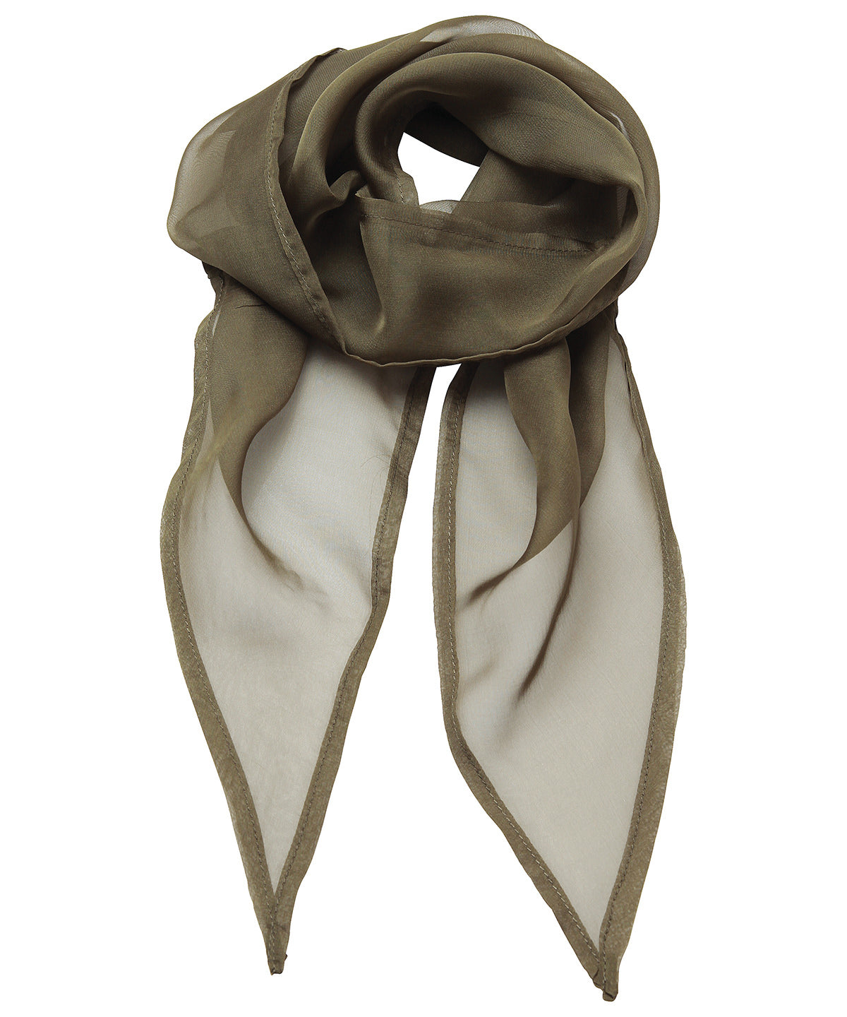 'Colours' Chiffon scarf - Olive