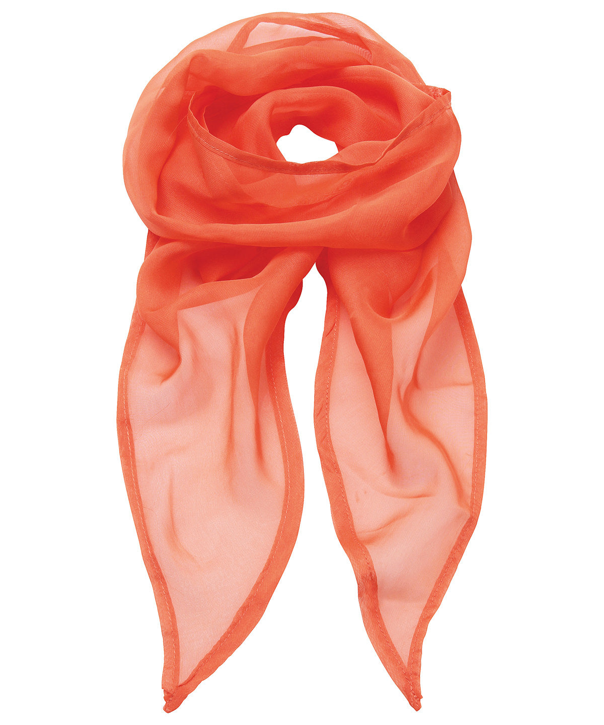 'Colours' Chiffon scarf - Orange