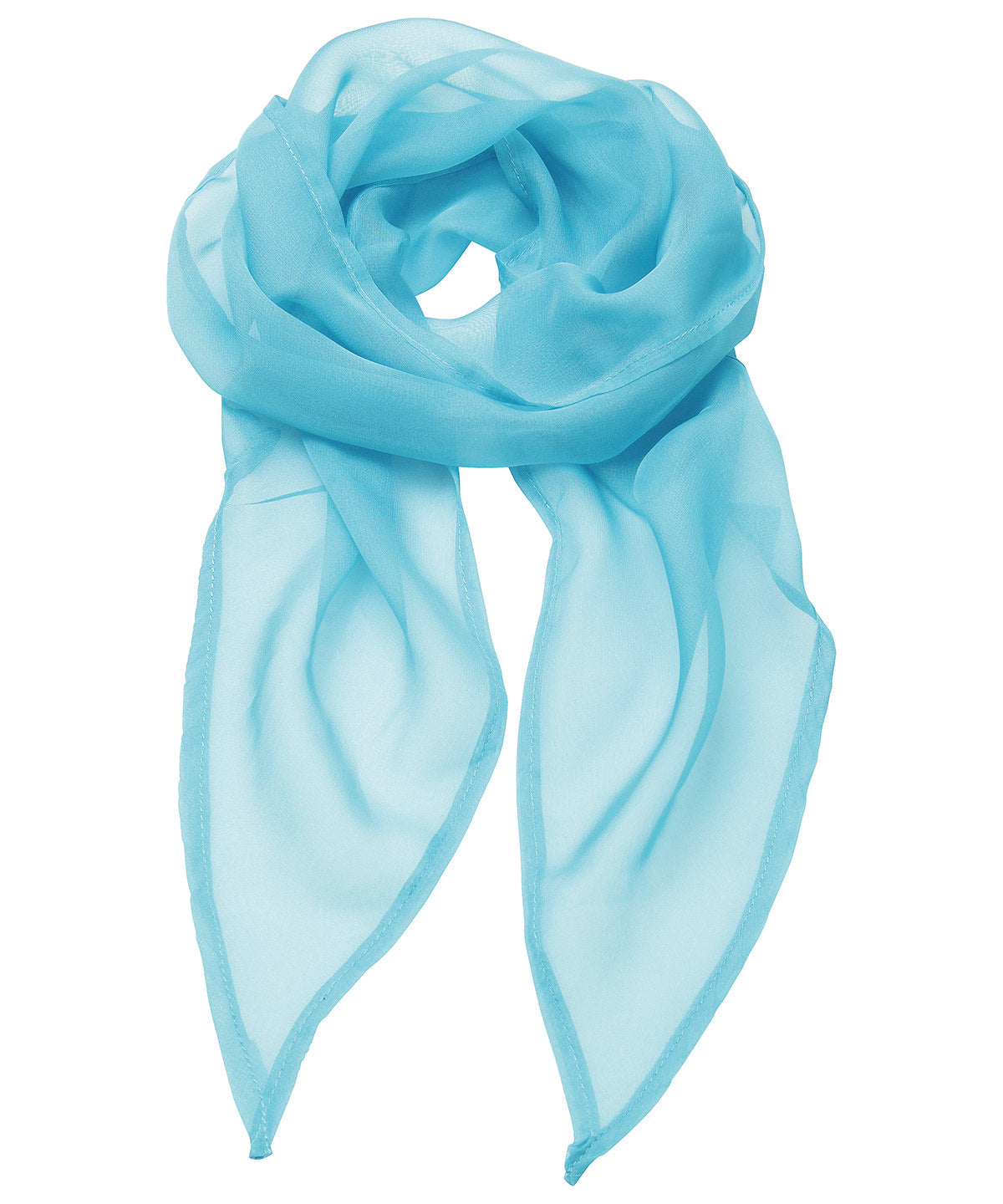 'Colours' Chiffon scarf - Turquoise