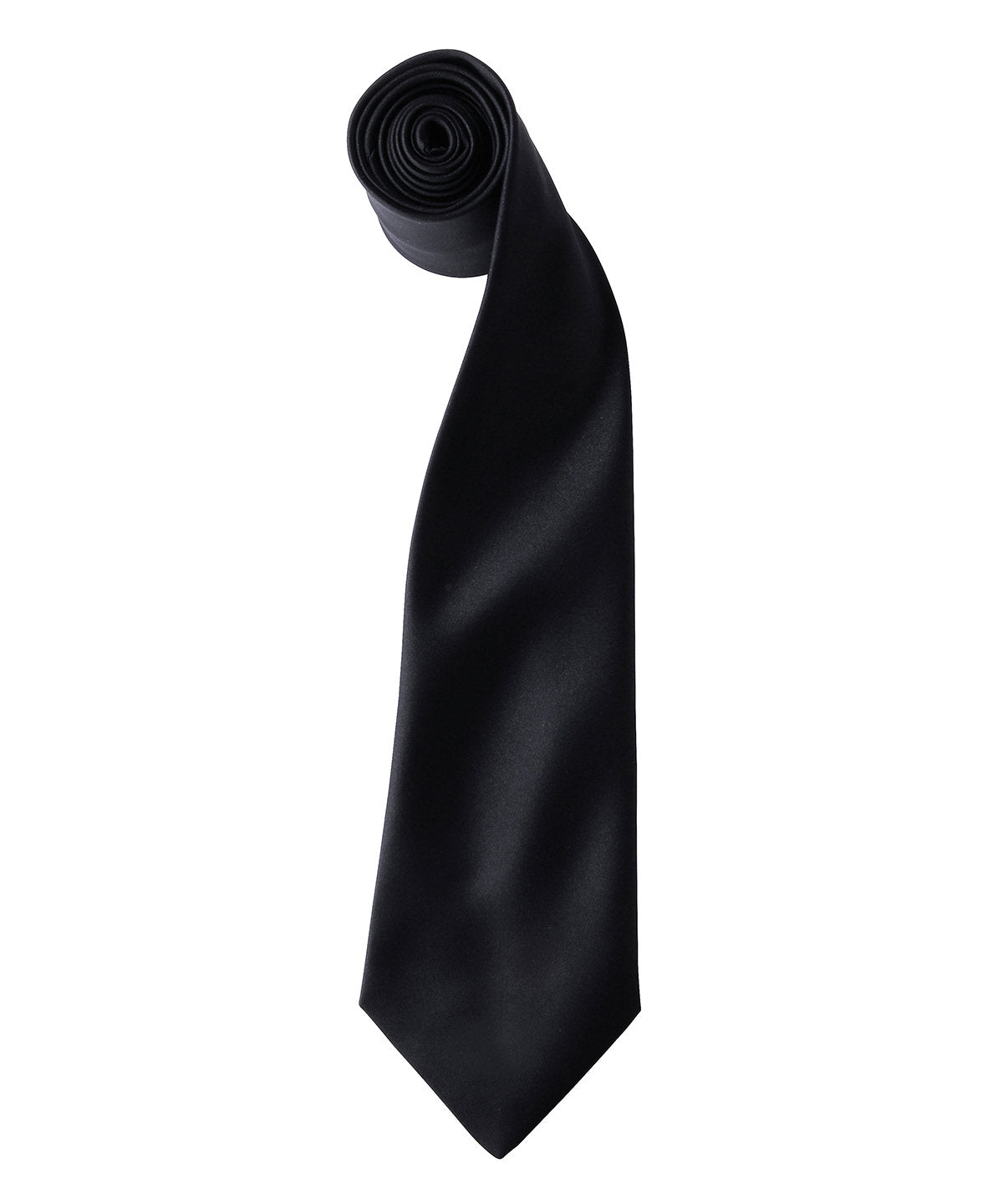 'Colours' satin tie - Black
