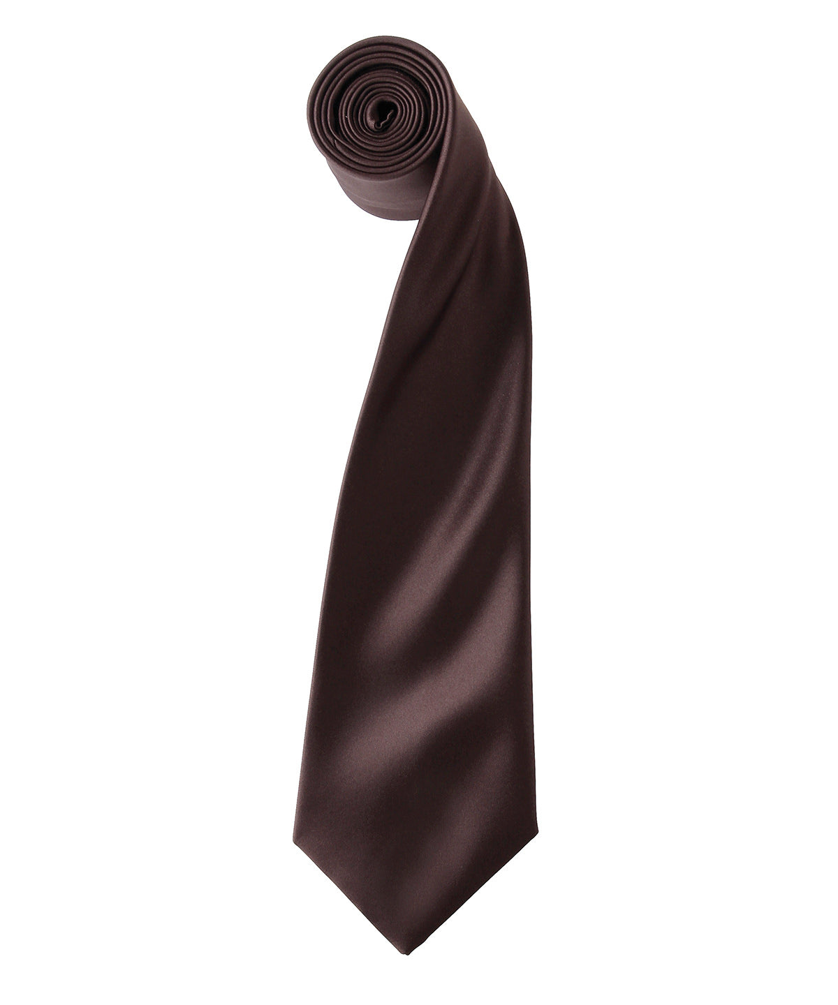 'Colours' satin tie - Brown