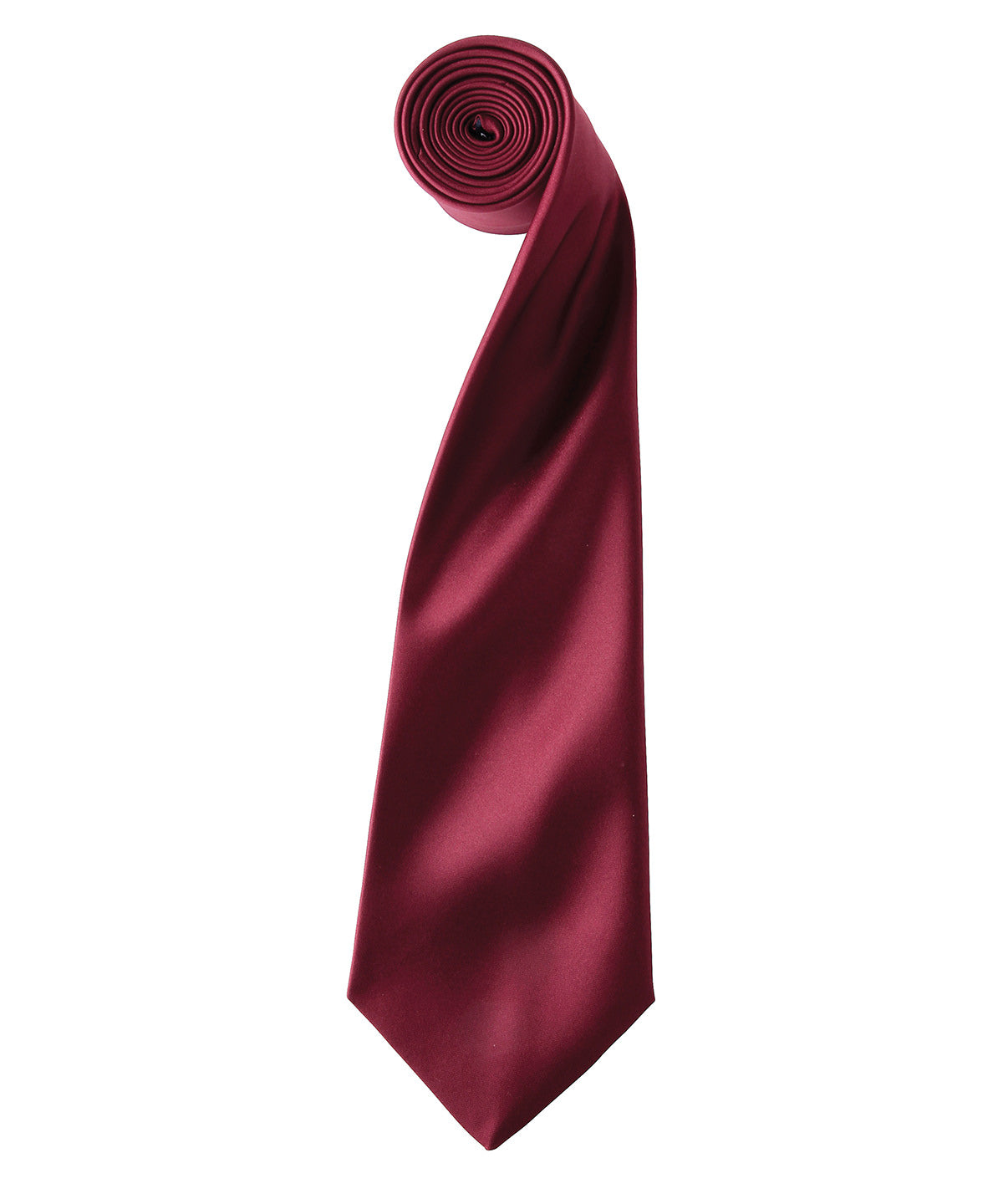 'Colours' satin tie - Burgundy