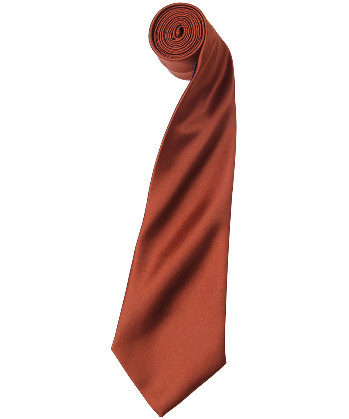 'Colours' satin tie - Chestnut