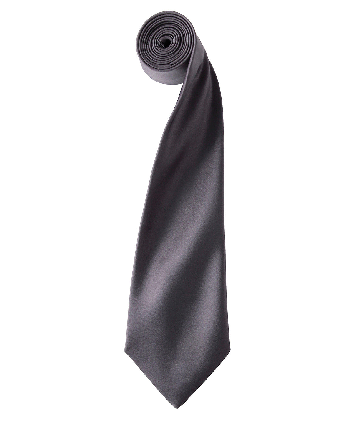 'Colours' satin tie - Dark Grey