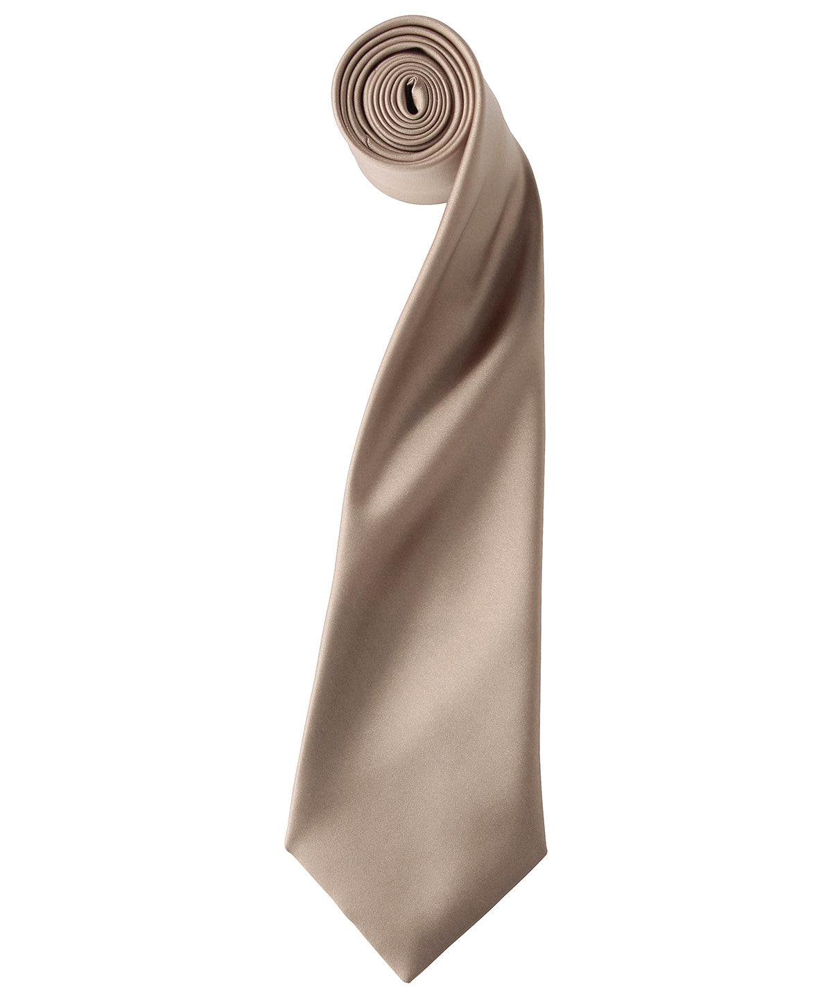 'Colours' satin tie - Khaki