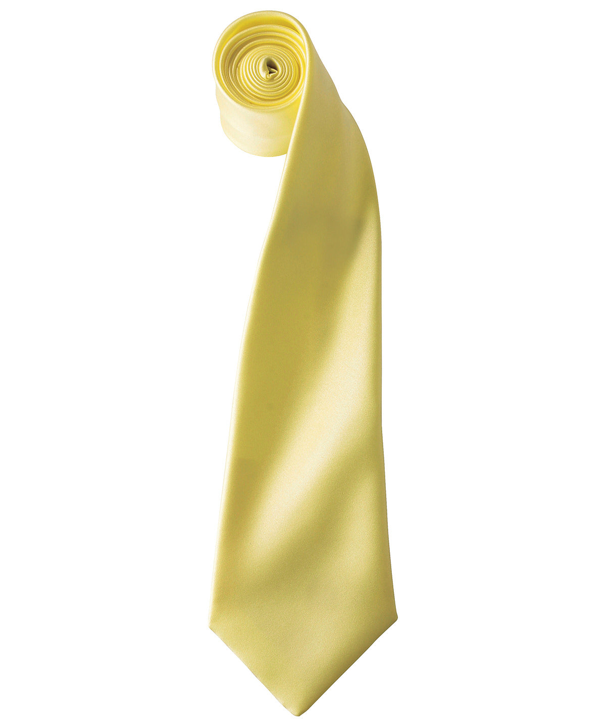 'Colours' satin tie - Lemon