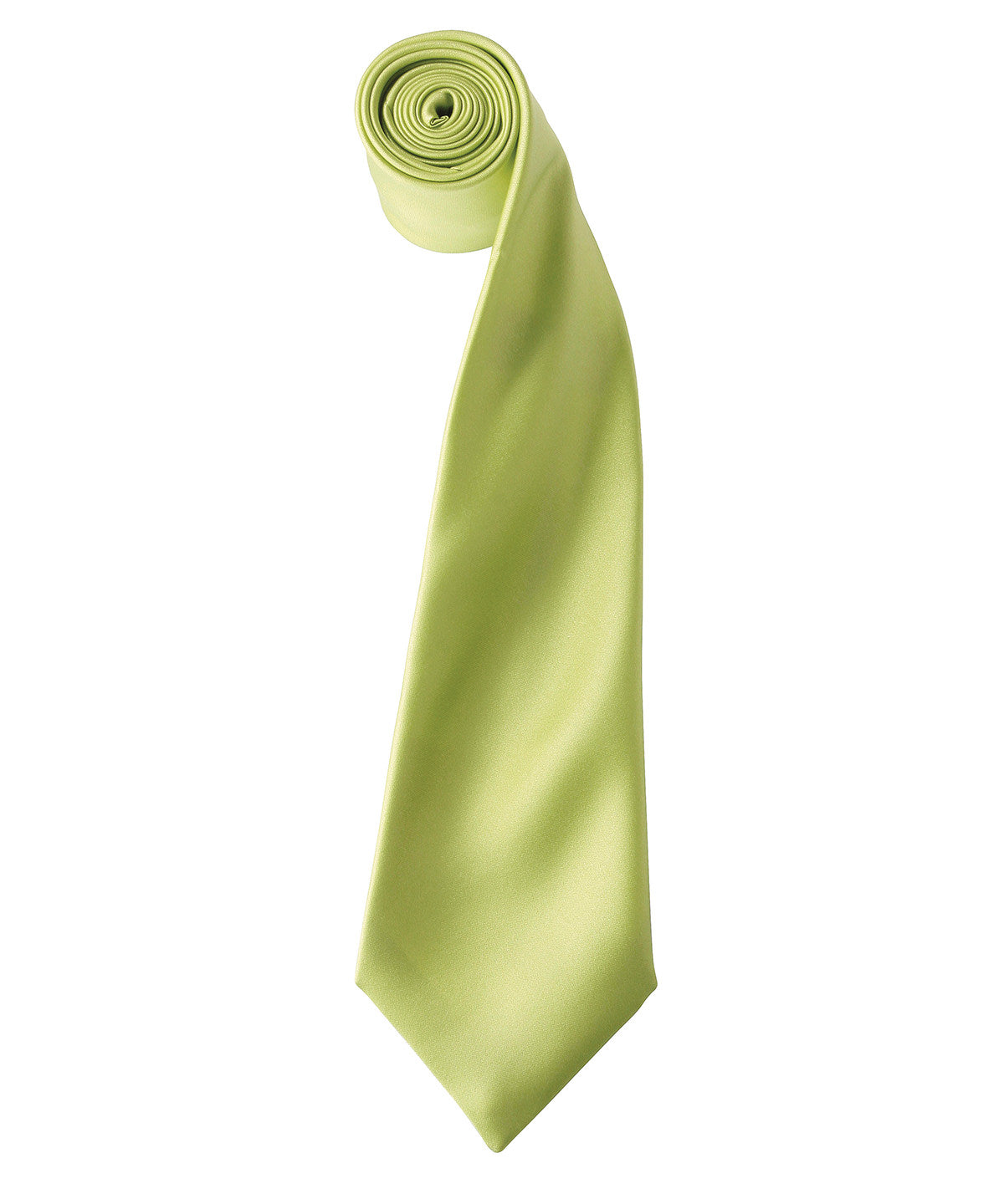 'Colours' satin tie - Lime