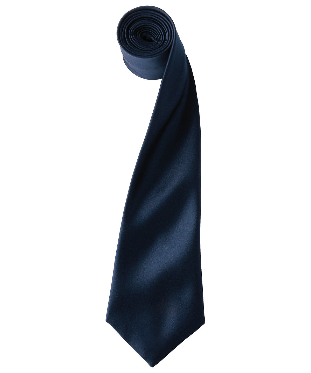 'Colours' satin tie - Navy