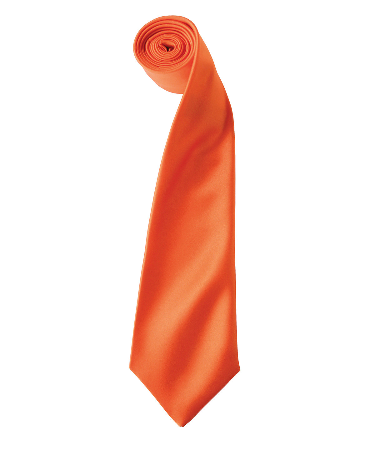 'Colours' satin tie - Orange