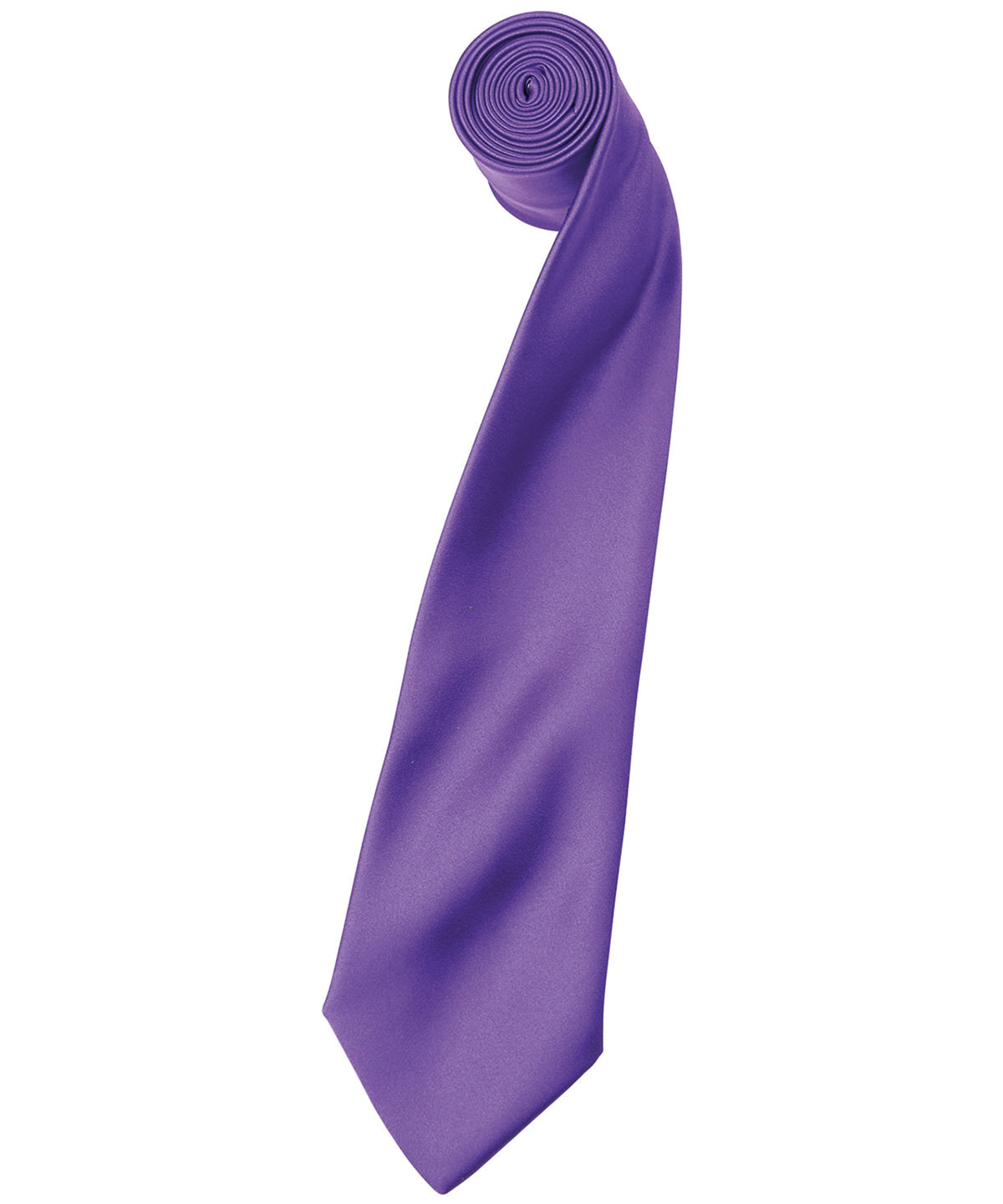 'Colours' satin tie - Rich Violet