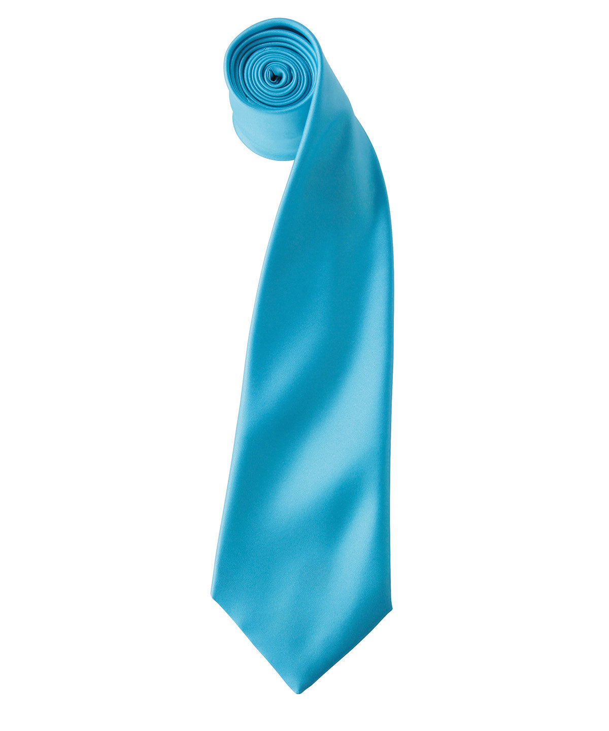 'Colours' satin tie - Turquoise