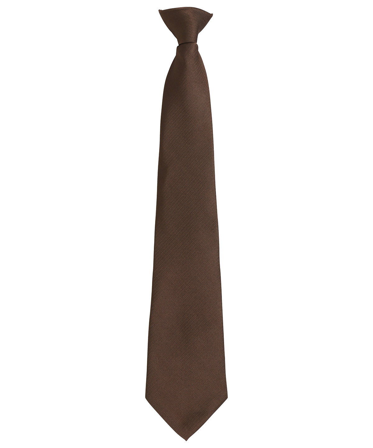 'Colours Originals' fashion clip tie - Brown