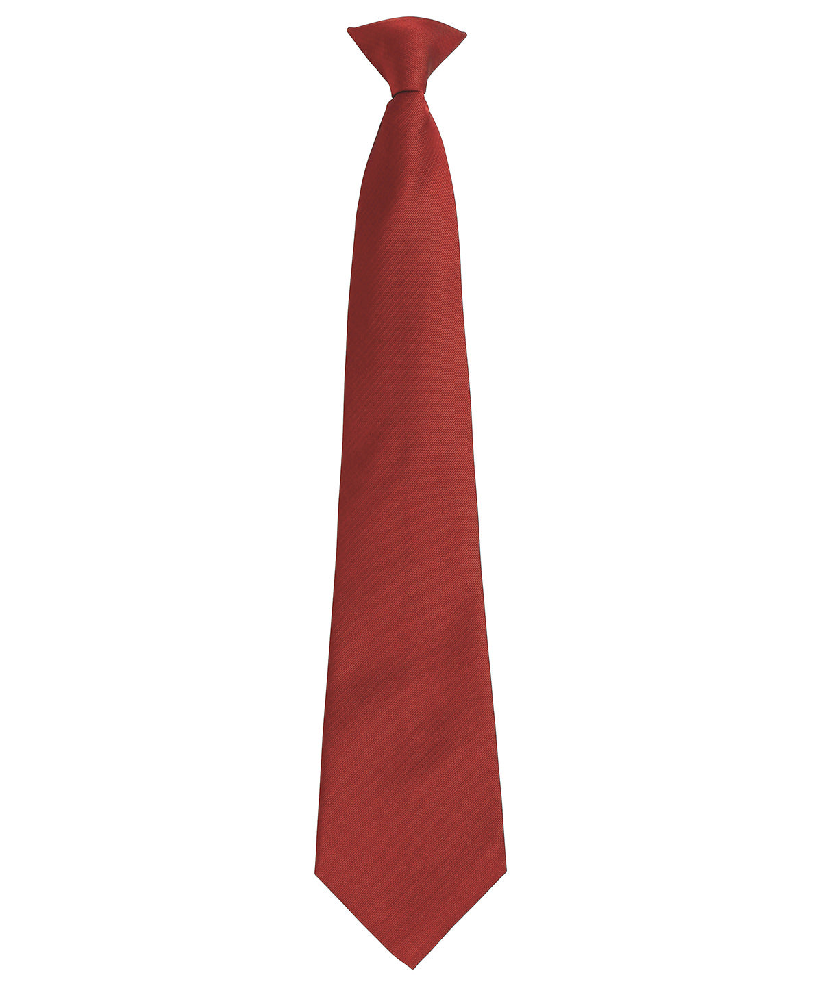 'Colours Originals' fashion clip tie - Burgundy