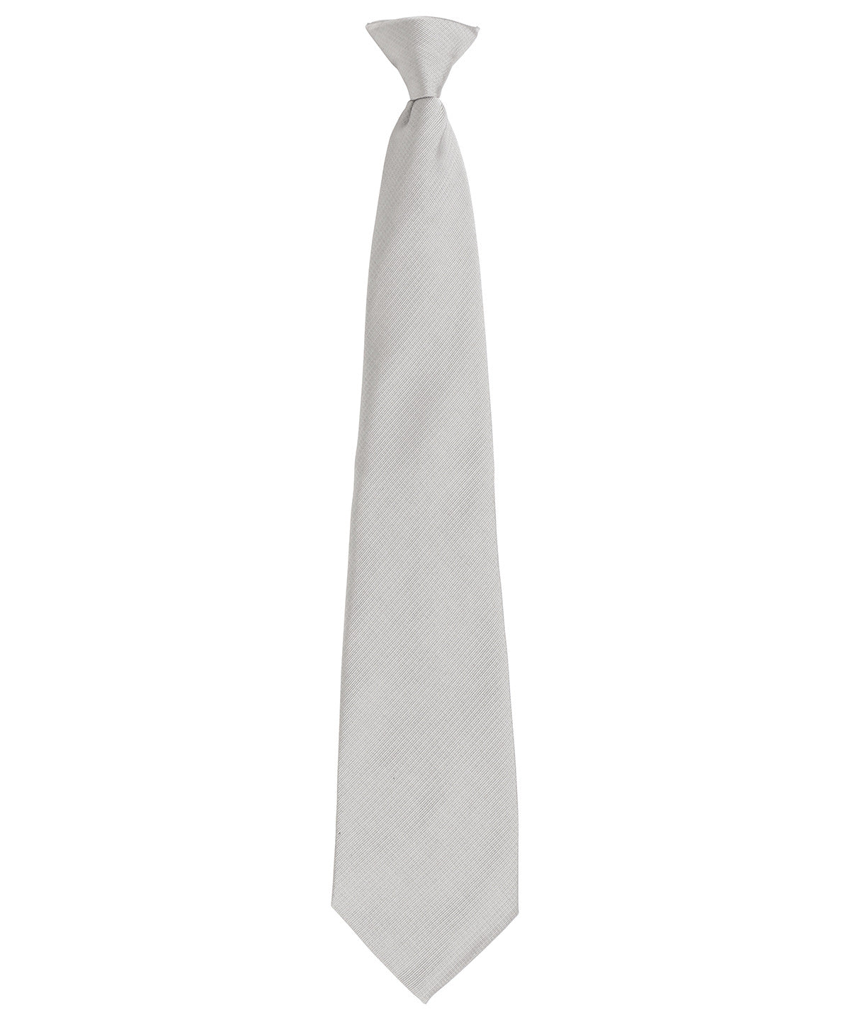 'Colours Originals' fashion clip tie - Silver
