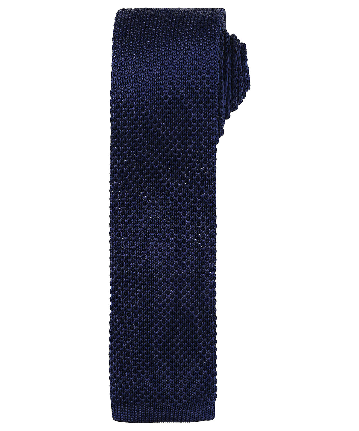 Slim knitted tie - Navy
