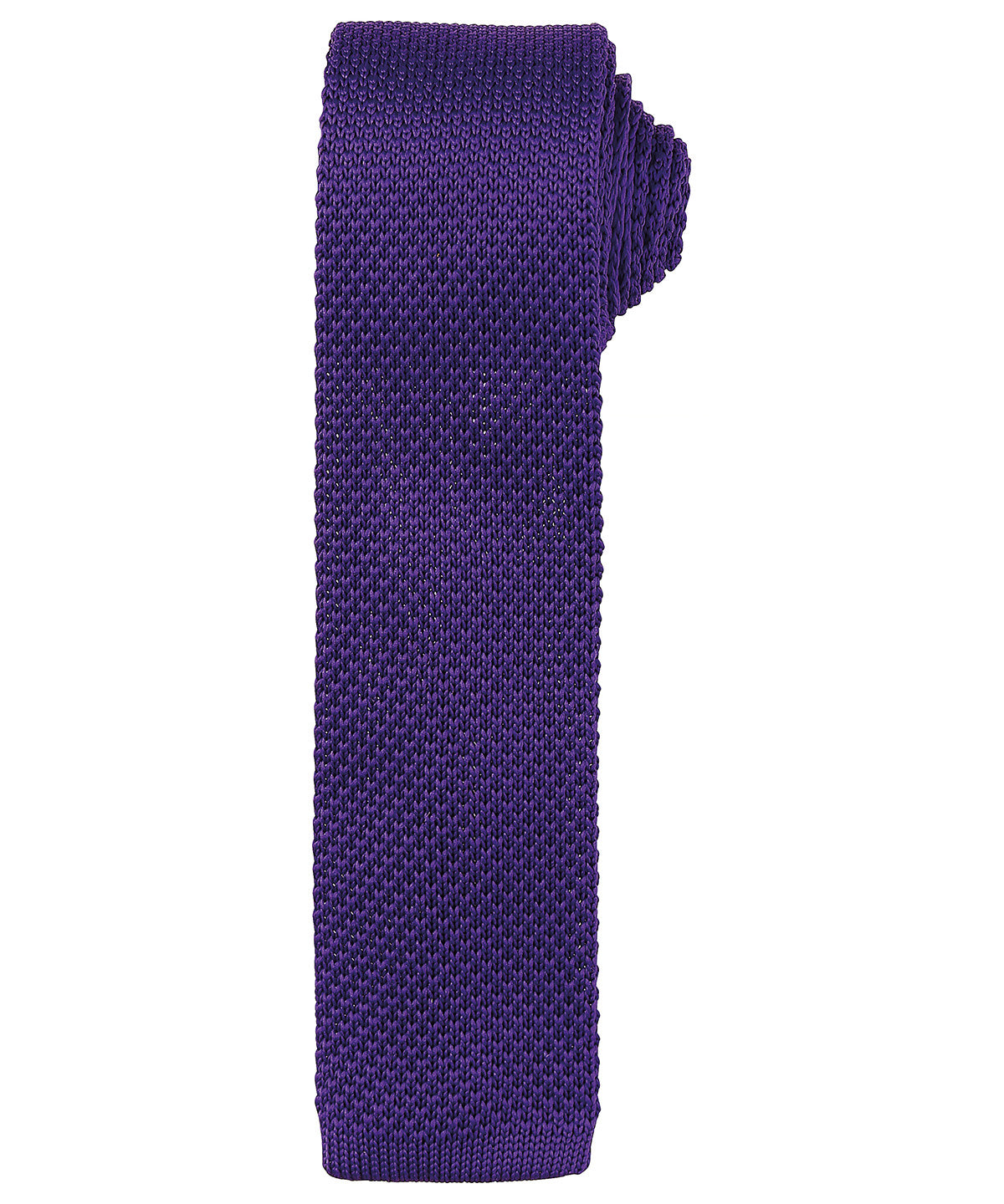 Slim knitted tie - Purple