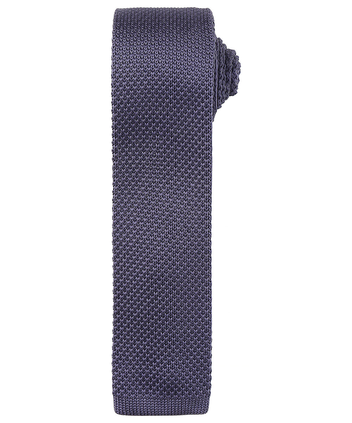 Slim knitted tie - Steel