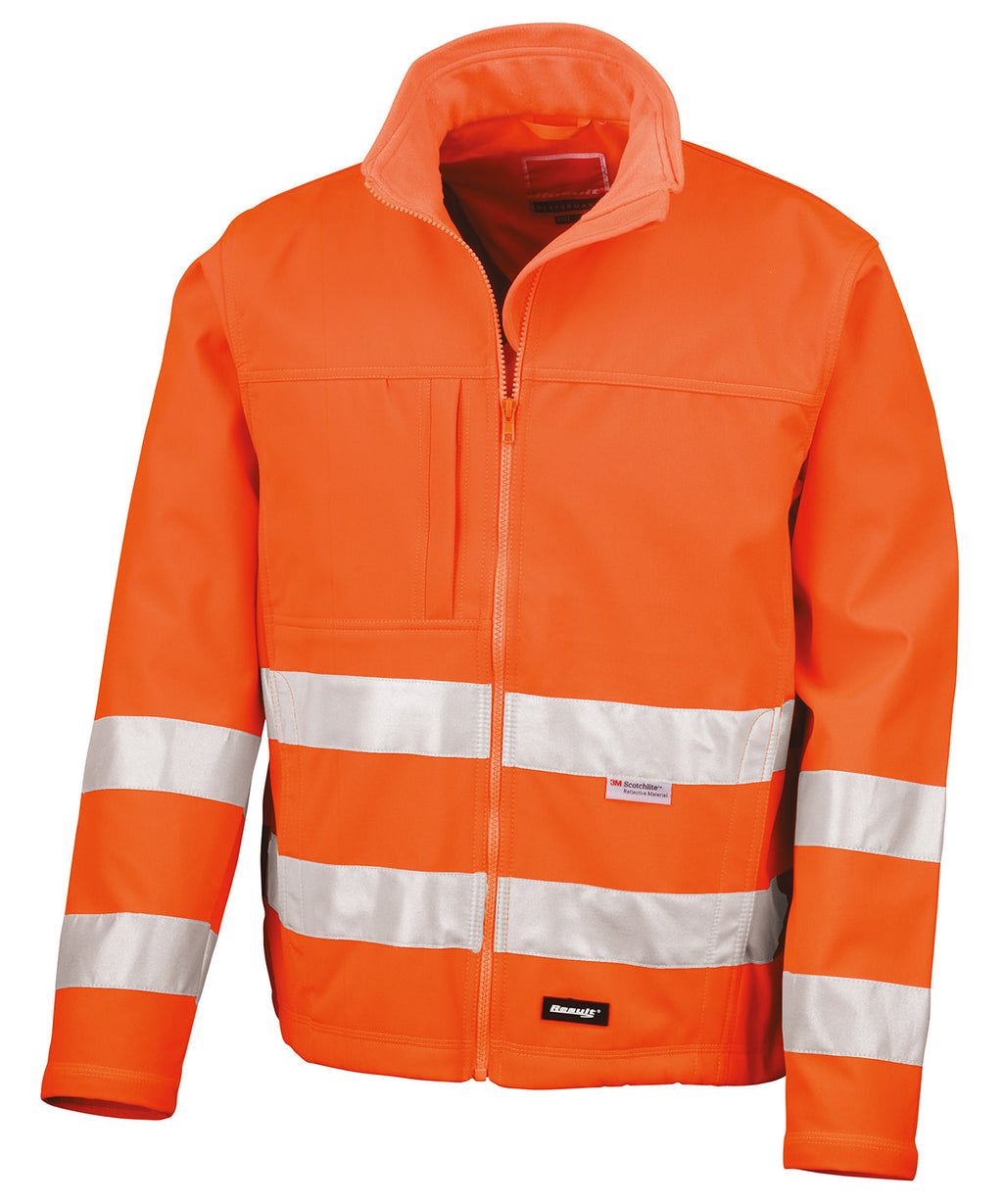 High-viz softshell jacket