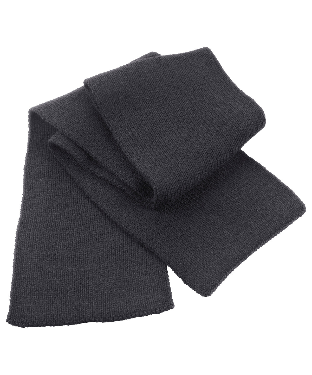 Classic heavy knit scarf - Charcoal