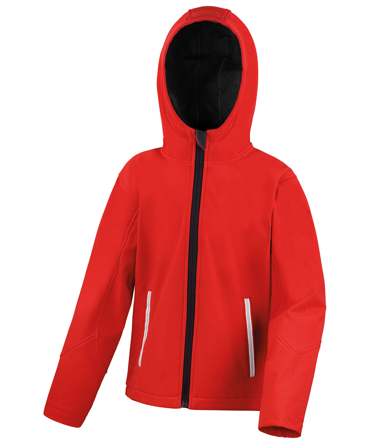 Core junior TX performance hooded softshell jacket - Red/Black
