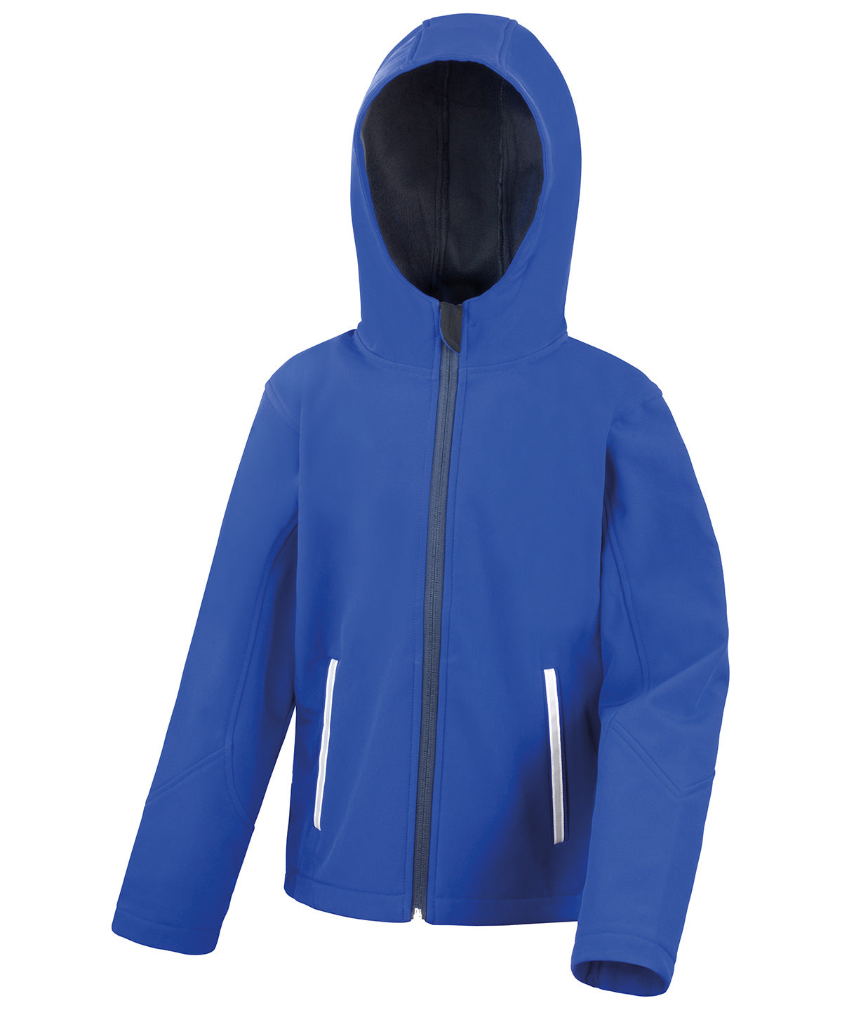 Core junior TX performance hooded softshell jacket - Royal/Navy