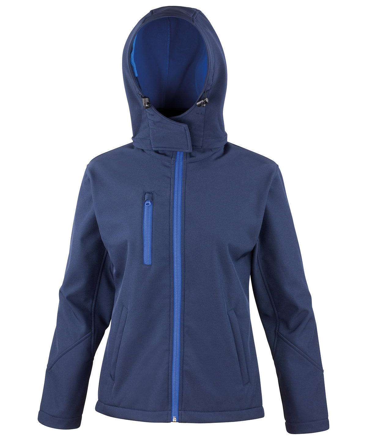 Women's TX performance hooded softshell jacket - Navy/Royal
