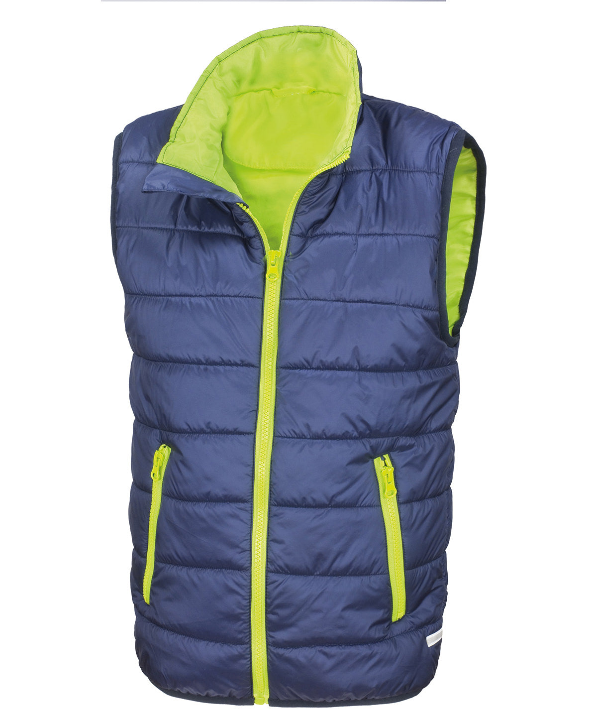 Core junior bodywarmer - Navy/Lime