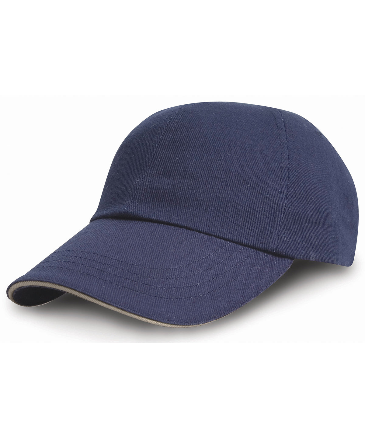 Heavy cotton drill pro-style with sandwich peak - Navy/Putty