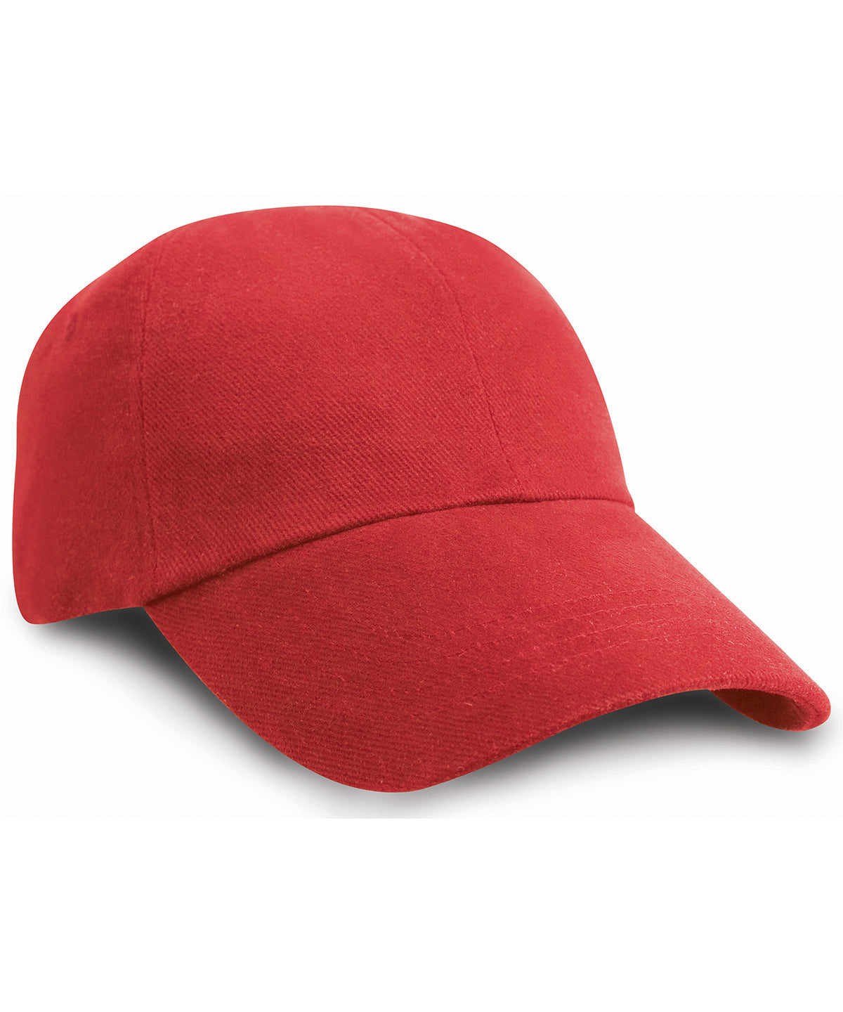 Low-profile heavy brushed cotton cap - Red