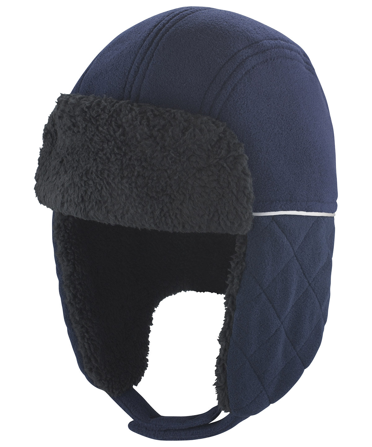 Ocean trapper hat - Navy/Black