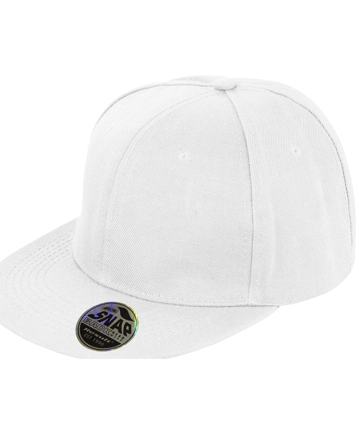 Bronx original flat peak snapback cap - White