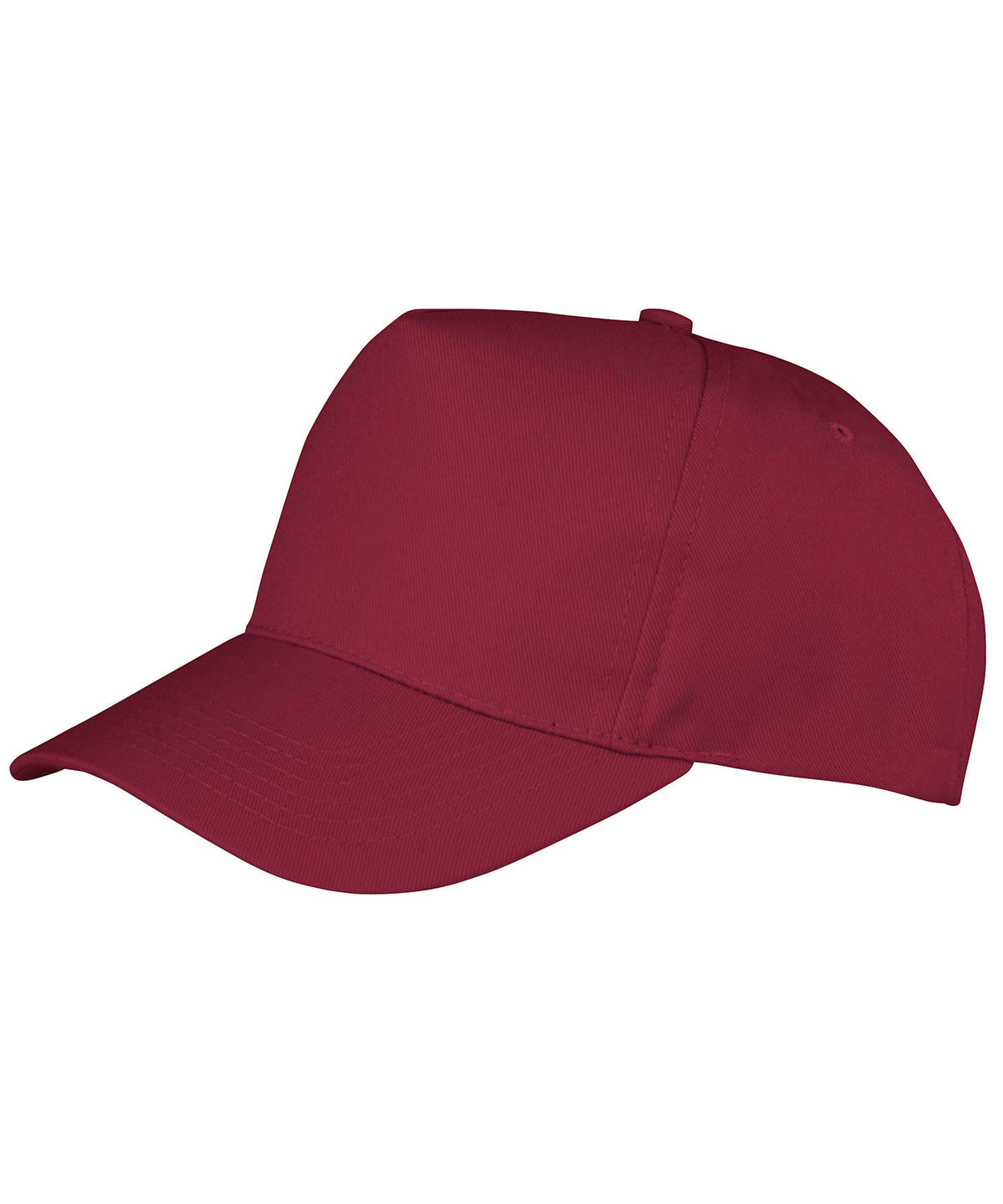 Boston 5-panel polycotton printer's cap - Burgundy