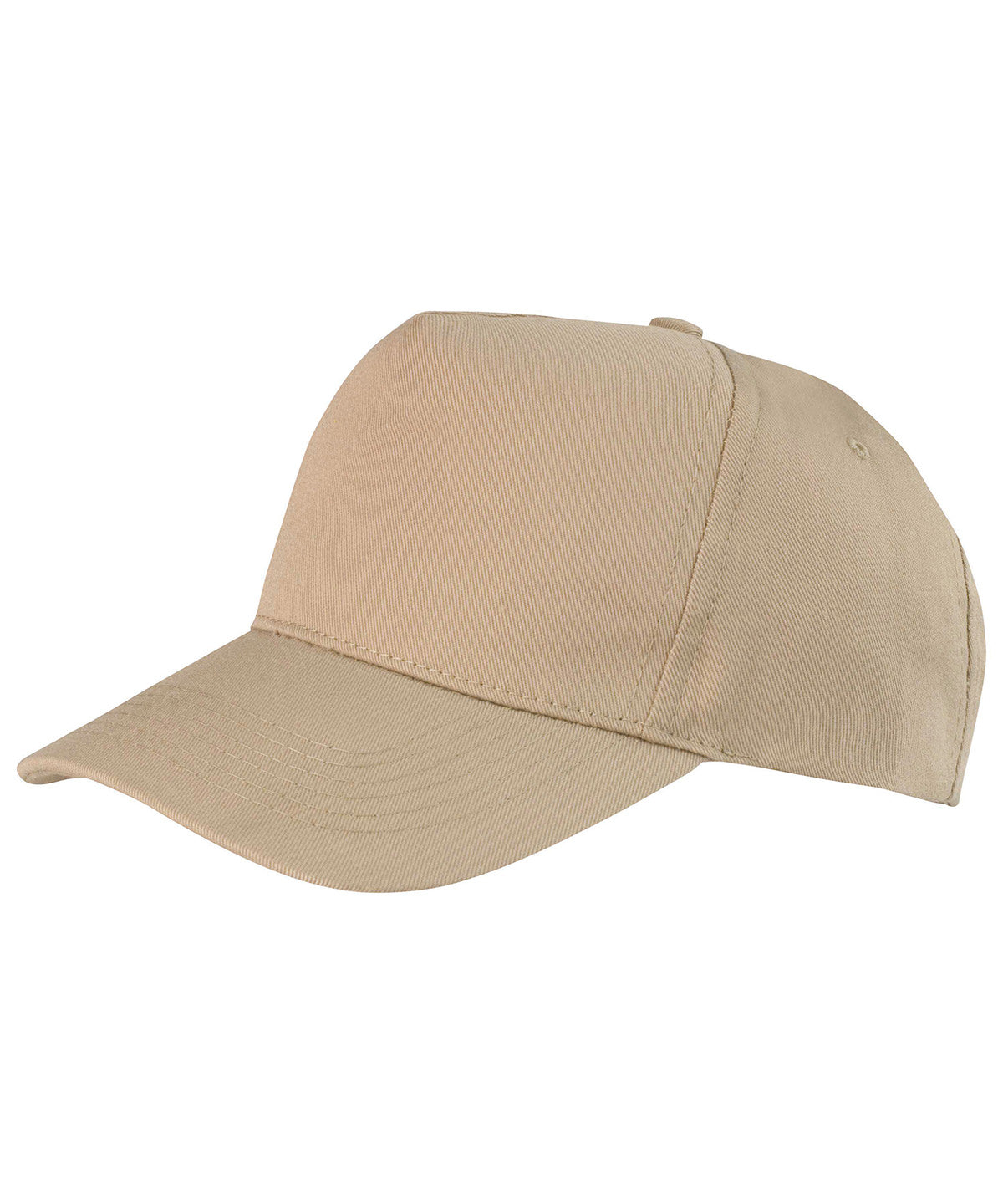 Boston 5-panel polycotton printer's cap - Khaki
