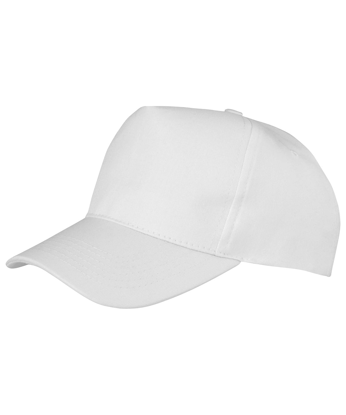 Boston 5-panel polycotton printer's cap - White
