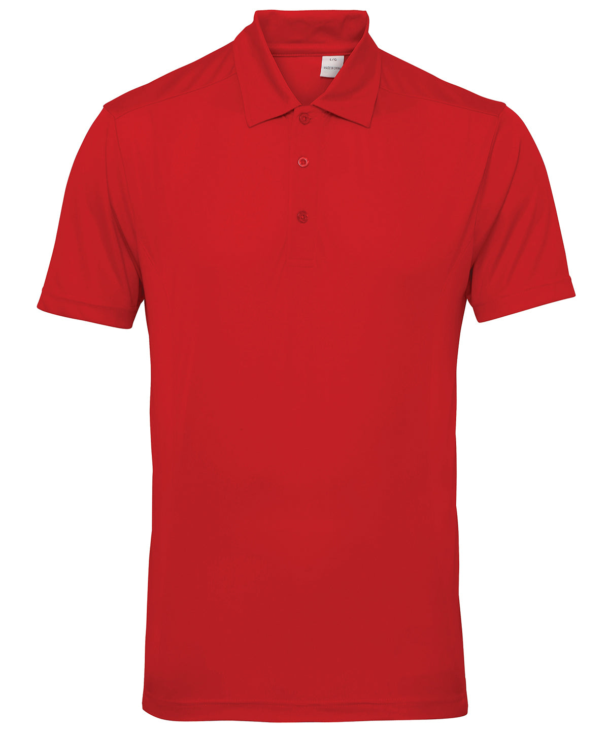 Men's TriDri® panelled polo  - Fire Red