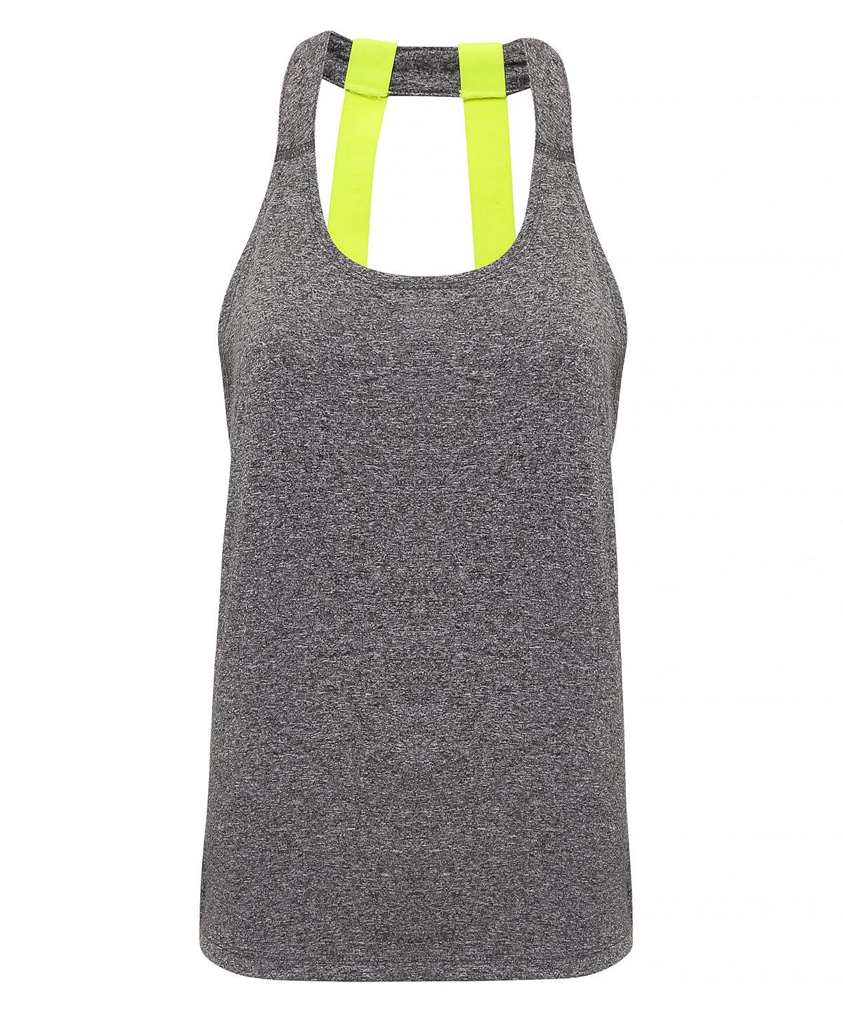 Women's TriDri® double strap back vest - Black Melange