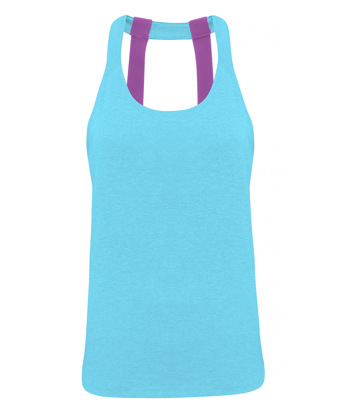Women's TriDri® double strap back vest - Turquoise Melange