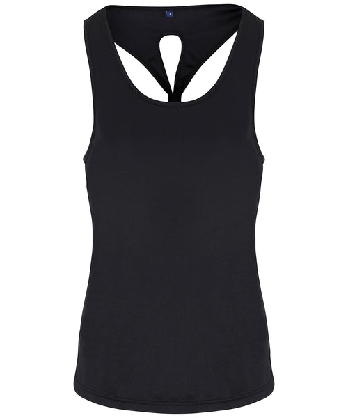 Women's TriDri® yoga knot vest 