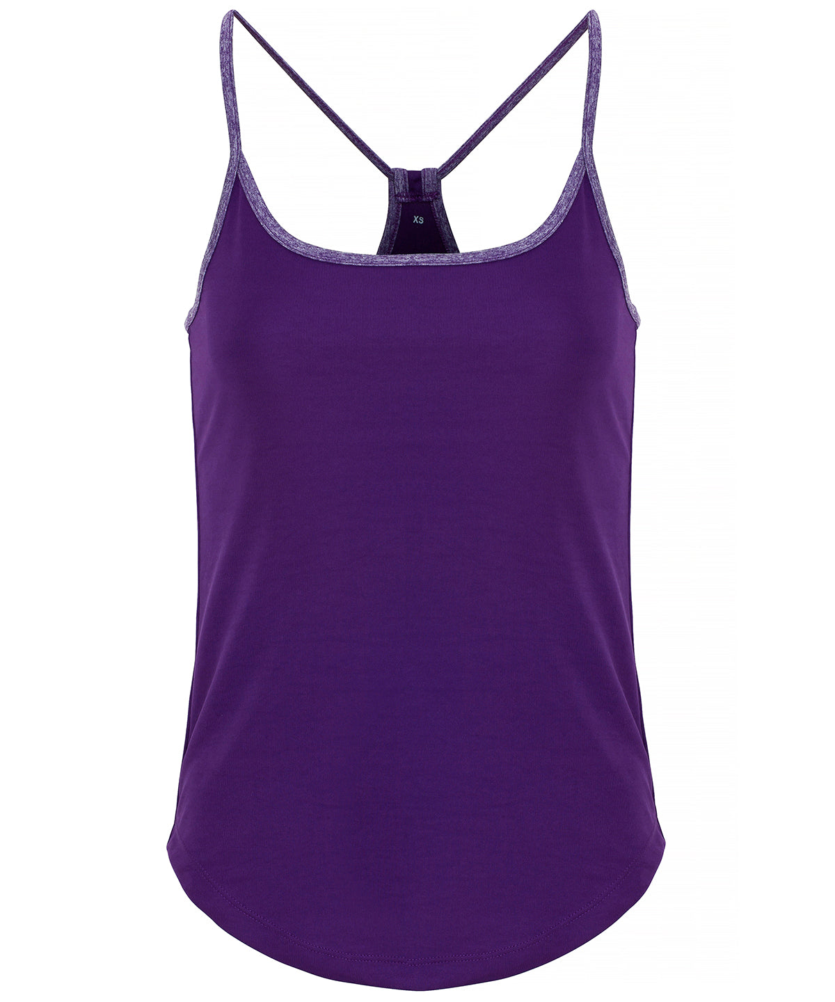 Women's TriDri® yoga vest  - Bright Purple/Purple Melange
