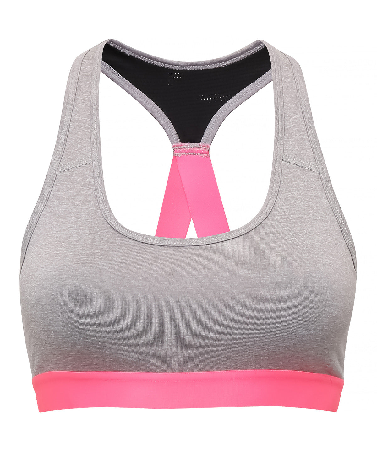 TriDri® performance sports bra (medium impact) - Silver Melange