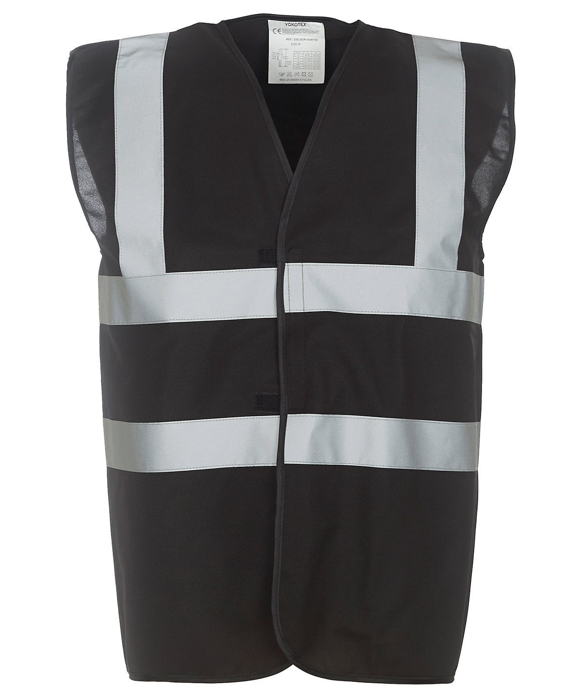 Hi-vis 2-band-and-braces waistcoat (HVW100) - Black