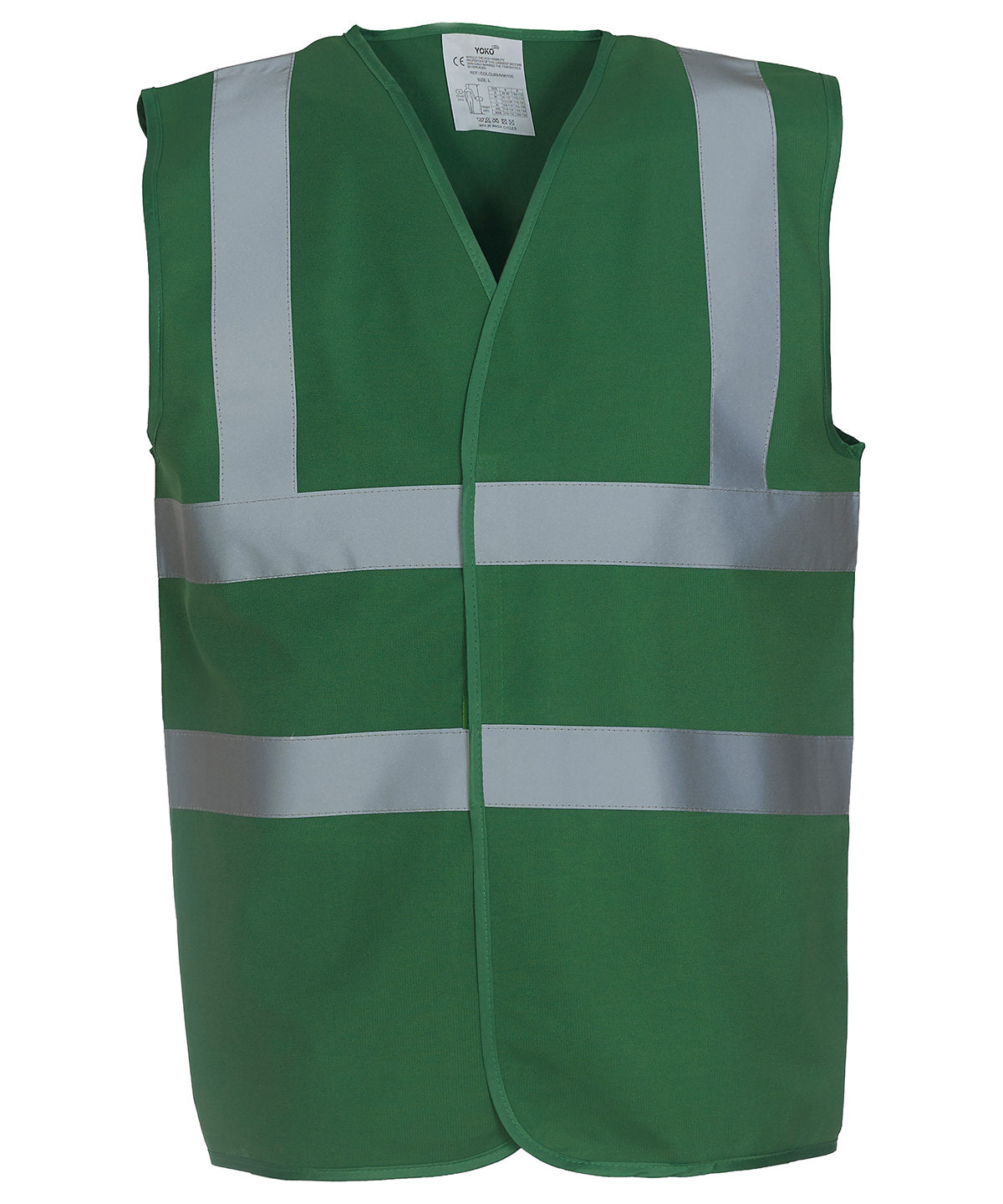 Hi-vis 2-band-and-braces waistcoat (HVW100) - Paramedic Green