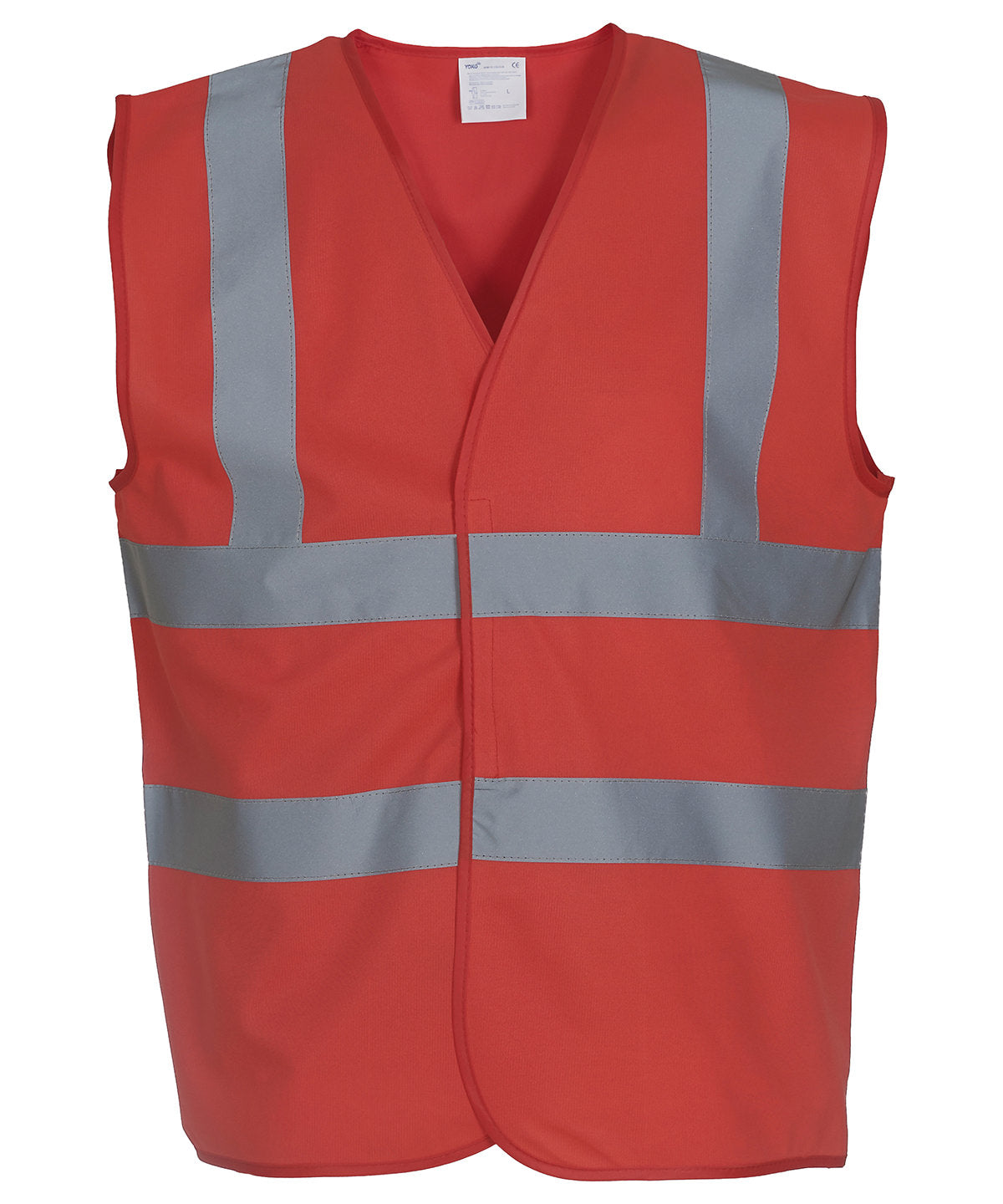 Hi-vis 2-band-and-braces waistcoat (HVW100) - Red