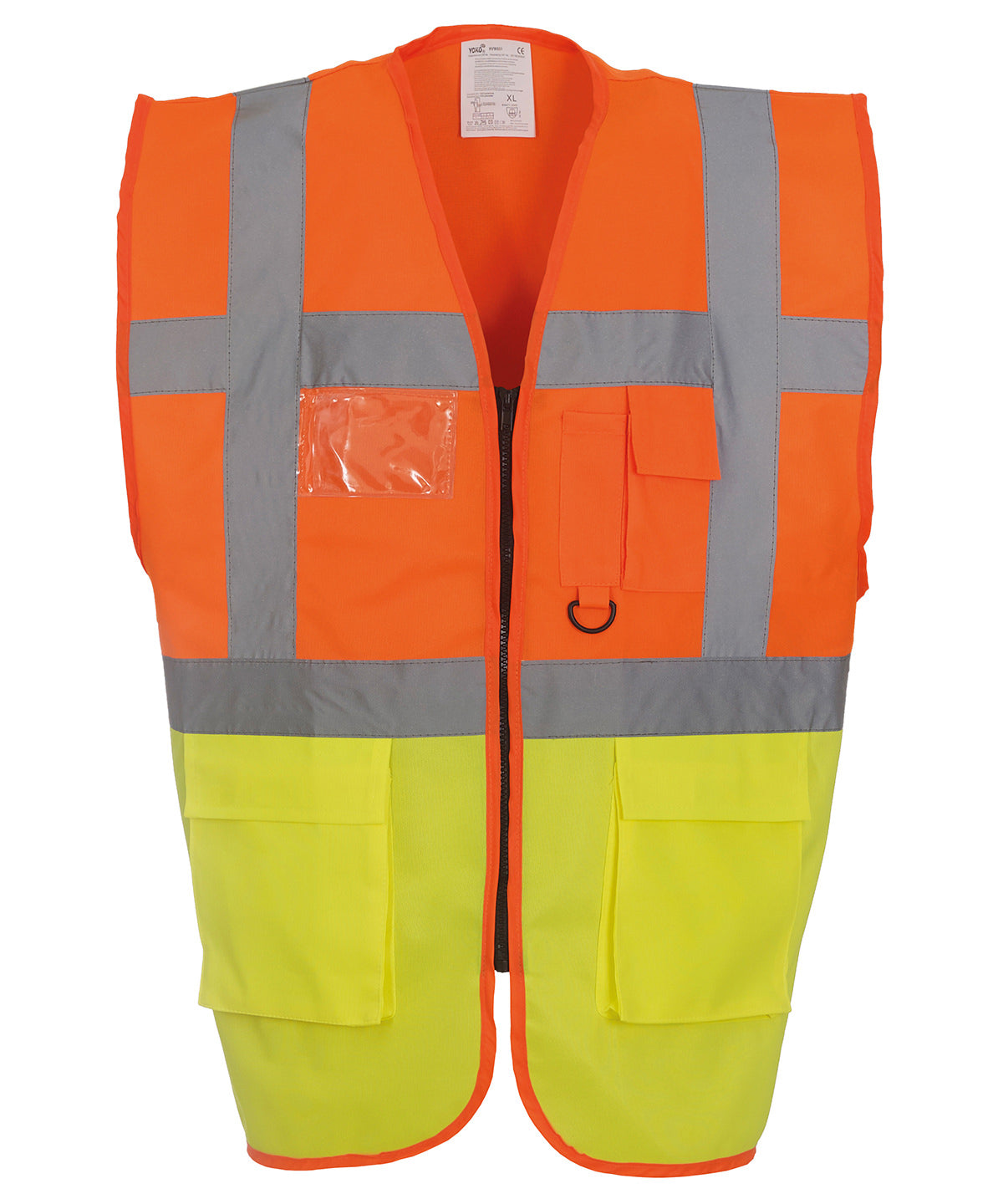 Multifunctional executive hi-vis waistcoat (HVW801) - Orange/Yellow