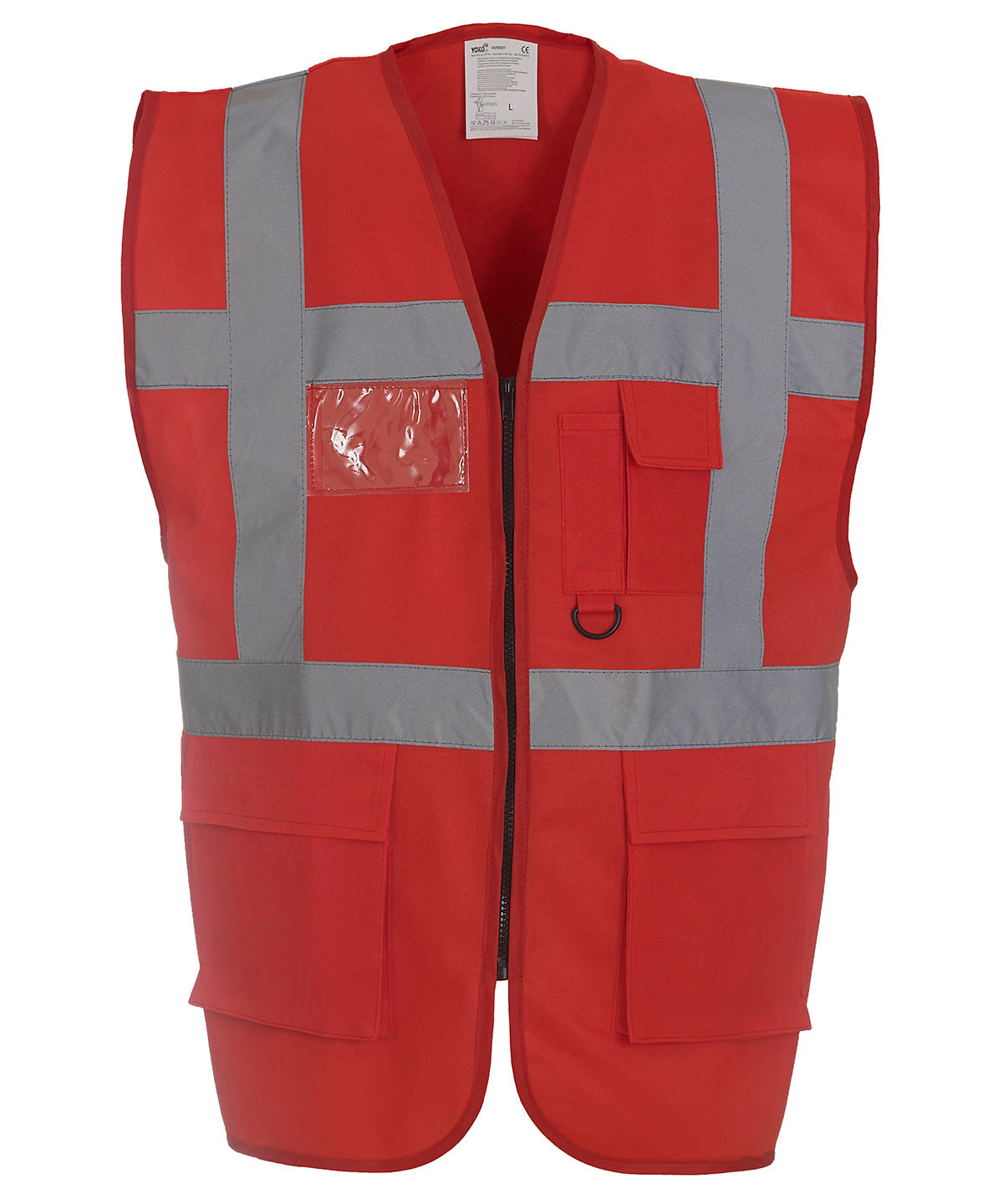 Multifunctional executive hi-vis waistcoat (HVW801) - Red