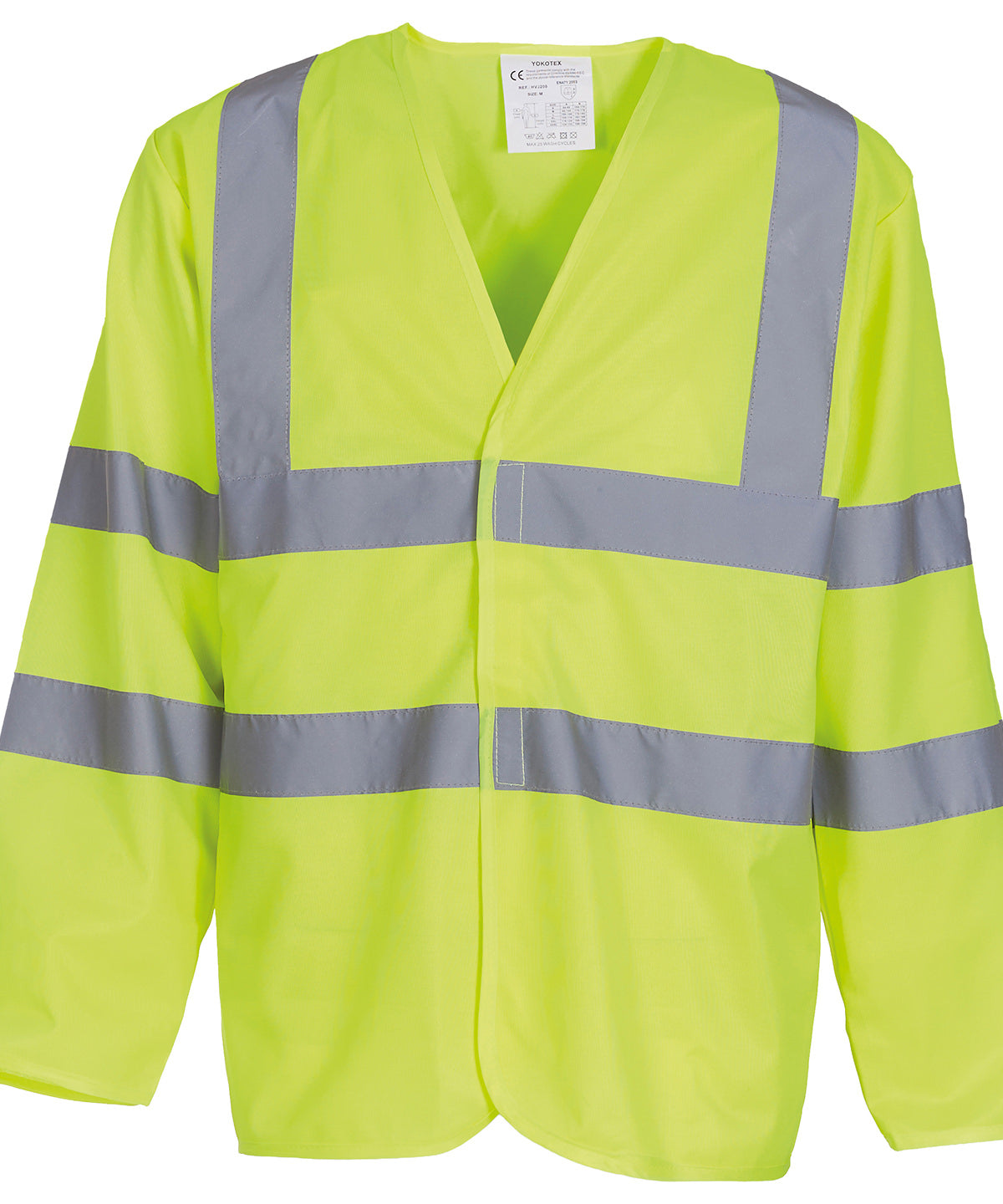 Hi-vis long sleeve waistcoat (HVJ200) - Yellow