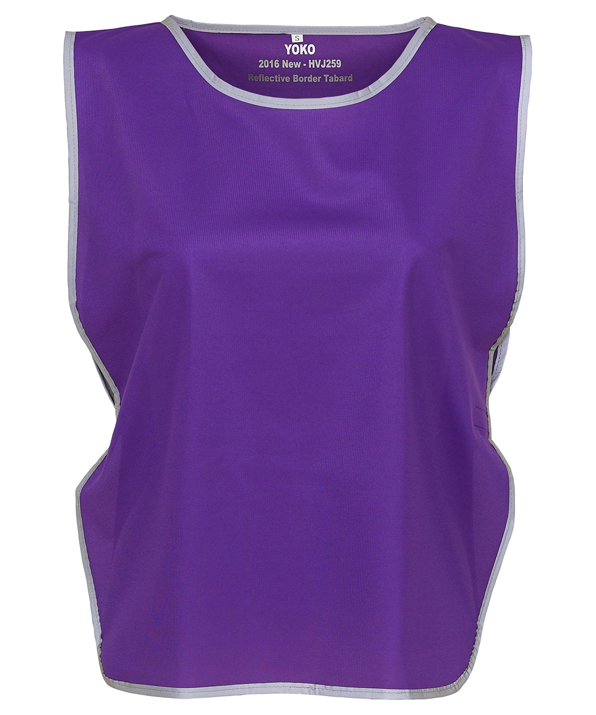 Hi-vis reflective border tabard (HVJ259) - Purple