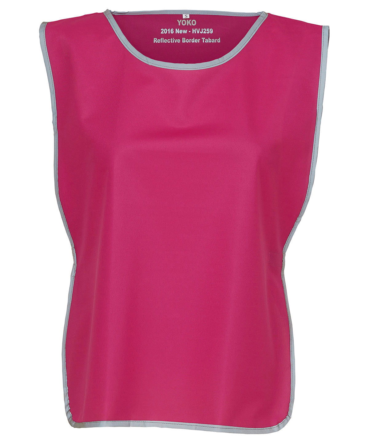 Hi-vis reflective border tabard (HVJ259) - Raspberry